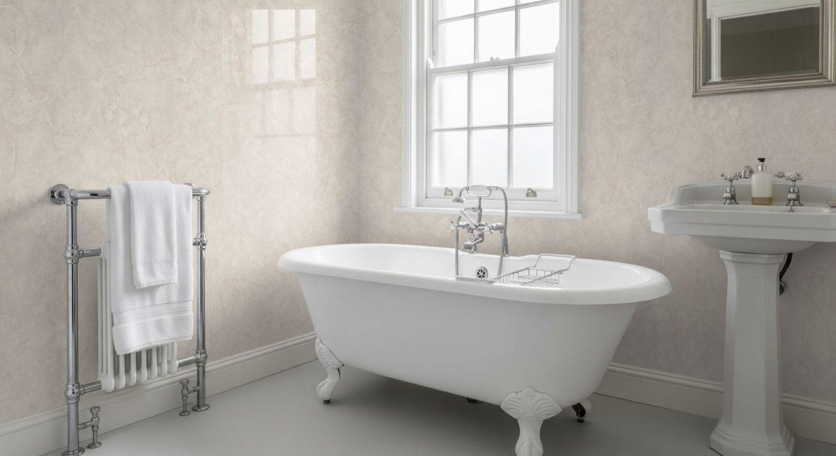 Cream Statuario Plain Wall Panel - Image 3