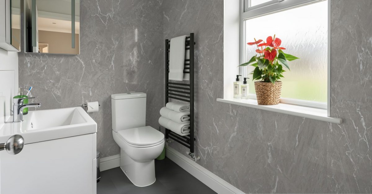 Grey Carrara Plain Wall Panel - Image 3