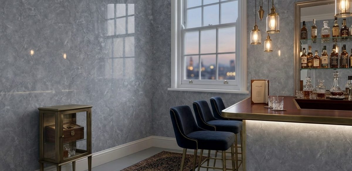 Grey Statuario Plain Commercial