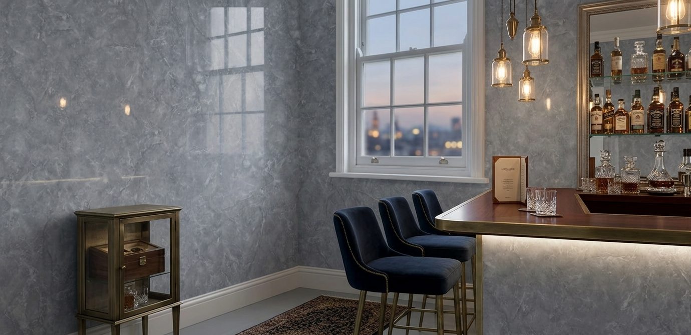 Grey Statuario Plain Commercial