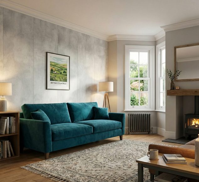 Genoa Grey Plain Wall Panels