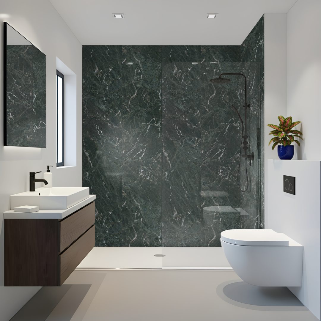 Pro Tek Flooring Argos Black Marble (marble 2 Tile Design) Materialo Image
