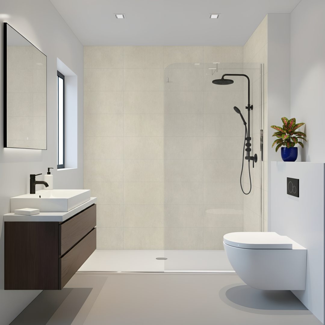 Pro Tek Flooring Bologna Wall Panel (beige 300 X 600 Tile Design) Materialo Image