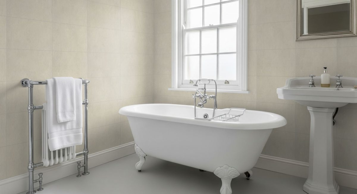 Pro Tek Flooring Bologna Wall Panel (beige 300 X 600 Tile Design) Materialo Image(1)