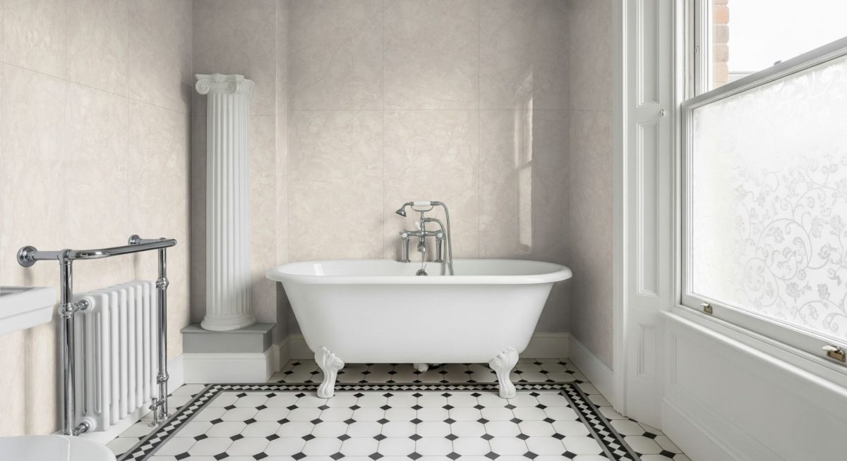 Pro Tek Flooring Cream Statuario Marble (marble 2 Tile Design) Materialo Image