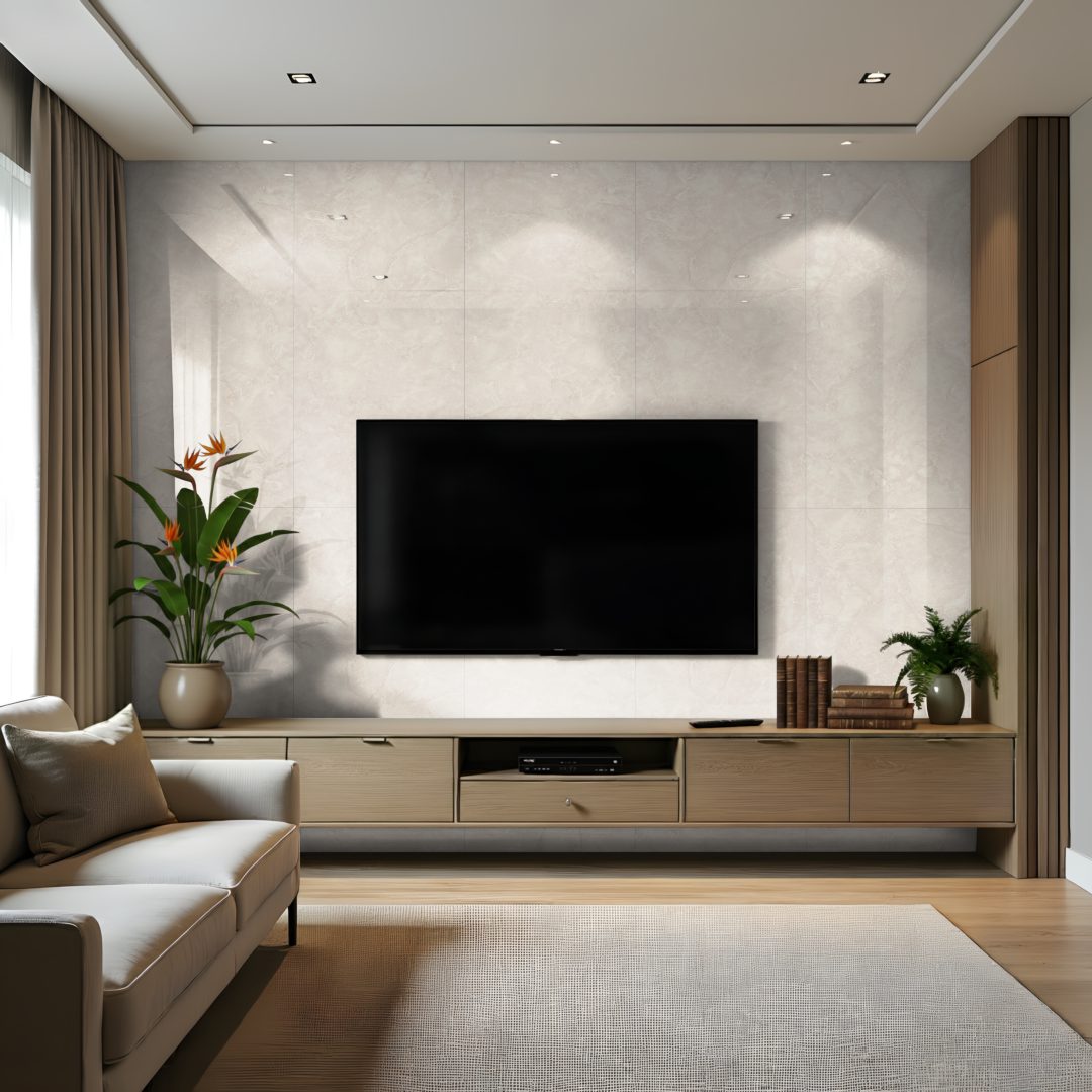 Pro-Tek™ Cream Statuario Double Tile Wall Panel Pro-Tek™ Cream Statuario Double Tile Wall Panel