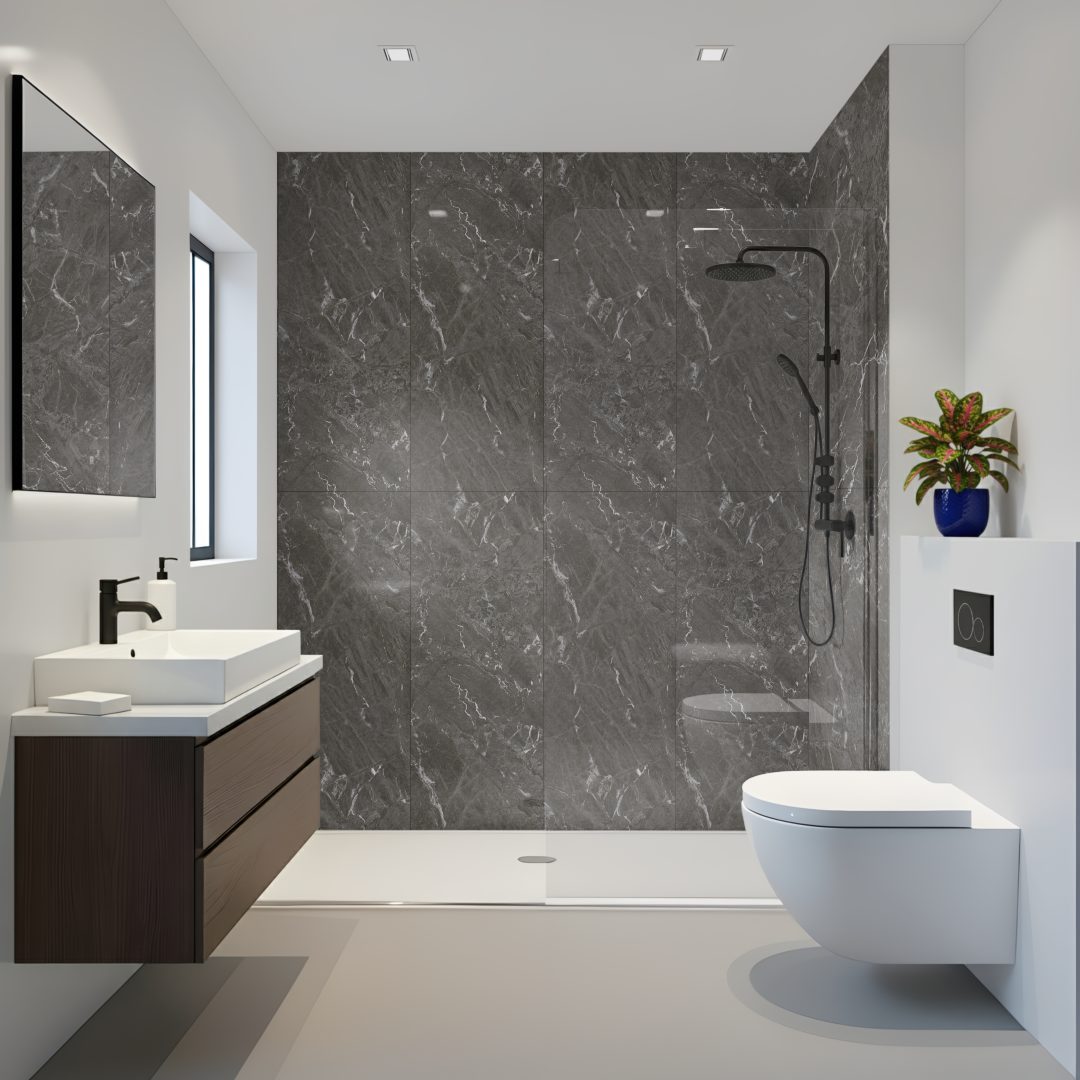 Pro Tek Flooring Marquina Black Marble (marble 2 Tile Design) Materialo Image