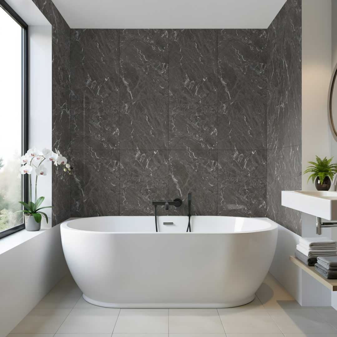 Pro Tek Flooring Marquina Black Marble (marble 2 Tile Design) Materialo Image(1)