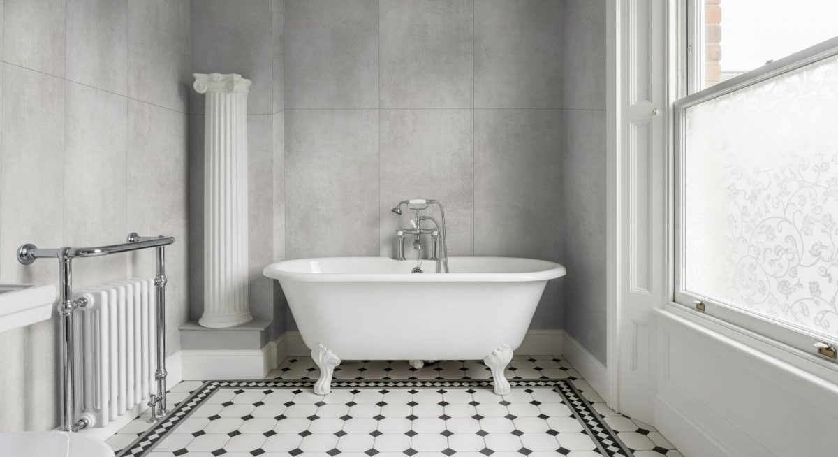 Pro Tek Flooring Messina Wall Panel (grey 2 Tile Design) Materialo Image