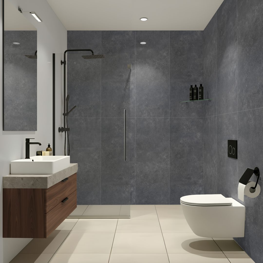 Monza Grey Double Tile Wall Panel - Image 4