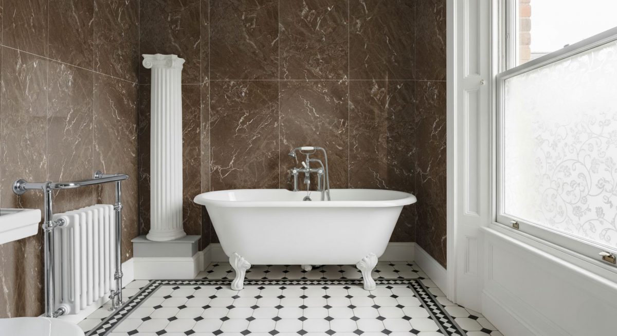 Pro-Tek™ Musk Carrara Double Tile Wall Panel