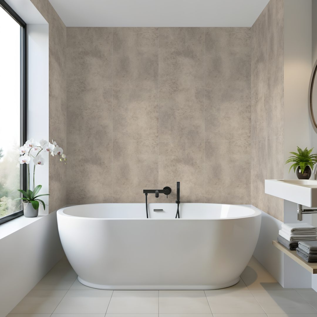 Pro-Tek™ Parma Beige Double Tile Wall Panel Pro-Tek™ Parma Beige Double Tile Wall Panel