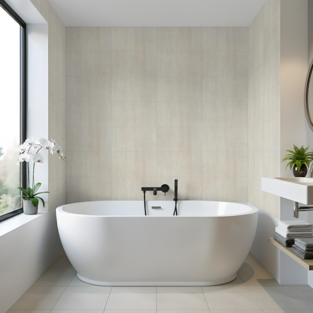 Pro Tek Flooring Perugia Wall Panel (beige 300 X 600 Tile Design) Materialo Image