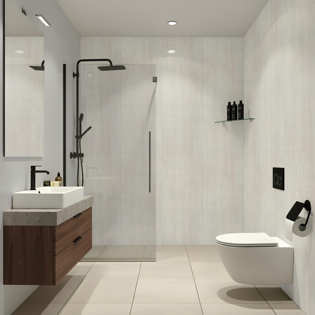 Pro Tek Flooring Perugia Wall Panel (beige 300 X 600 Tile Design) Materialo Image(1)