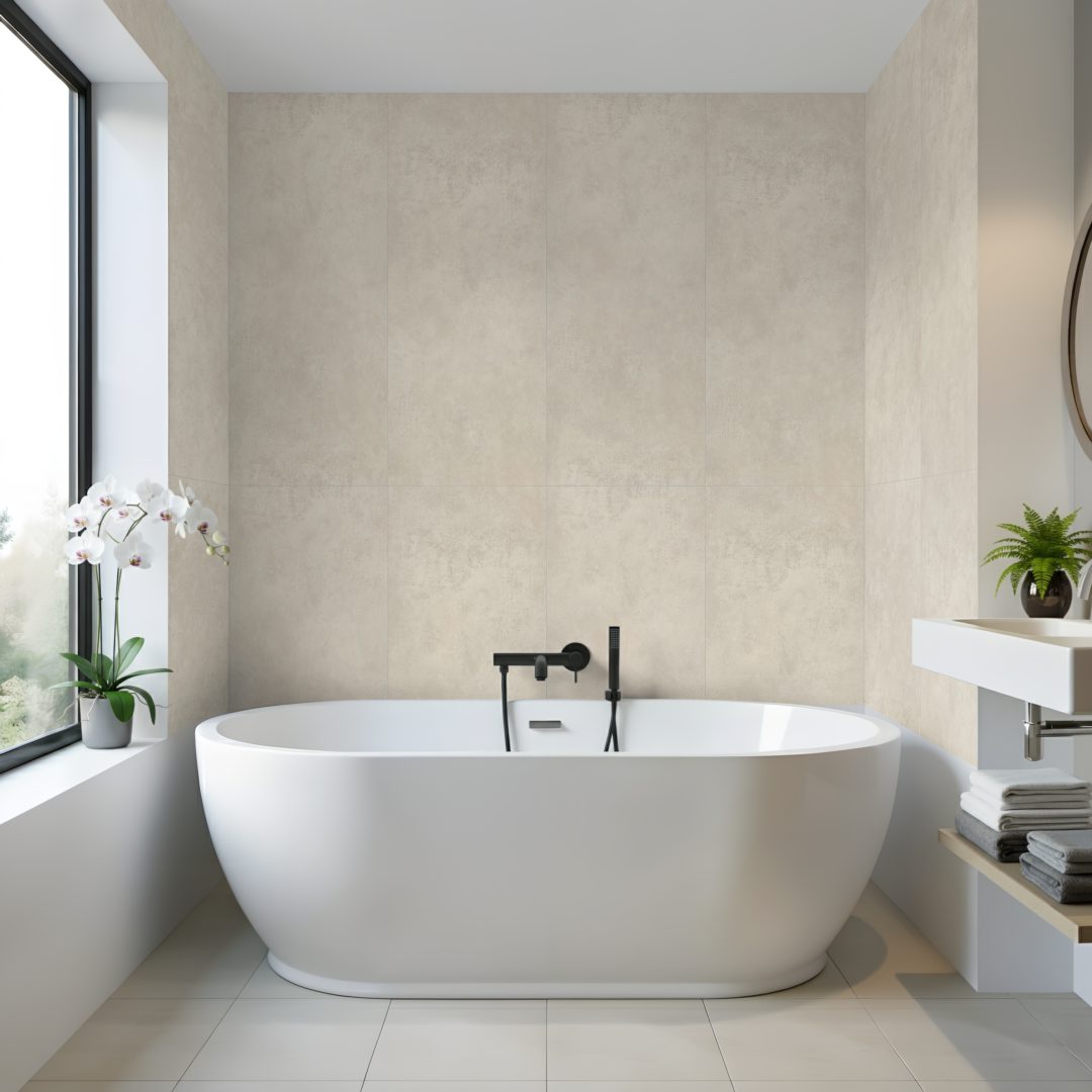 Roma Beige Double Tile Wall Panel - Image 3