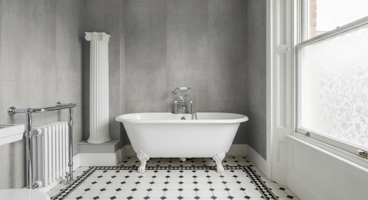 Pro Tek Flooring Salerno Wall Panel (grey 300 X 600 Tile Design) Materialo Image
