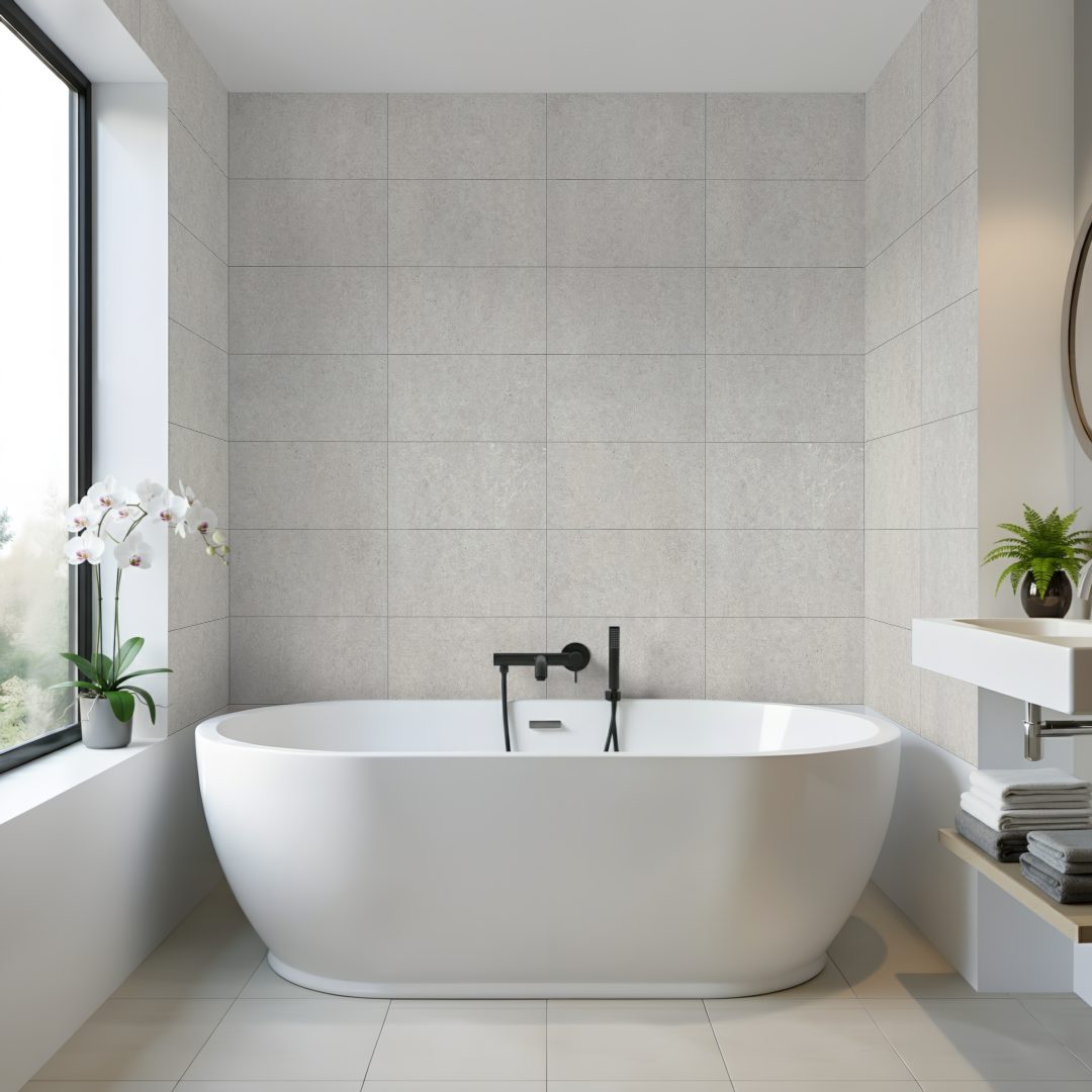 Pro-Tek™ Torino Grey Multi Tile Wall Panel