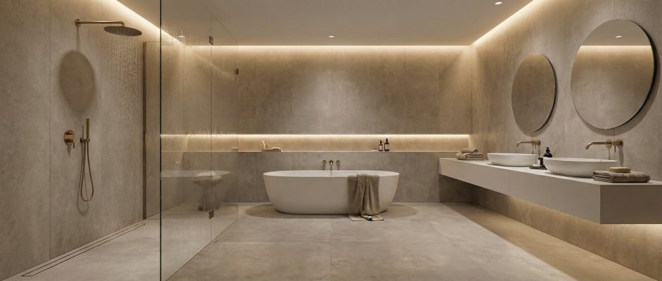 Bathroom Wall Panels Beige