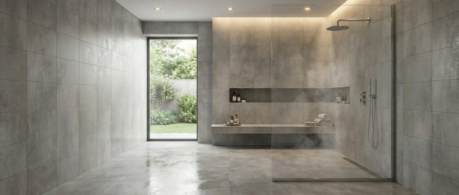 Bathroom Wall Panels Grey Tiles