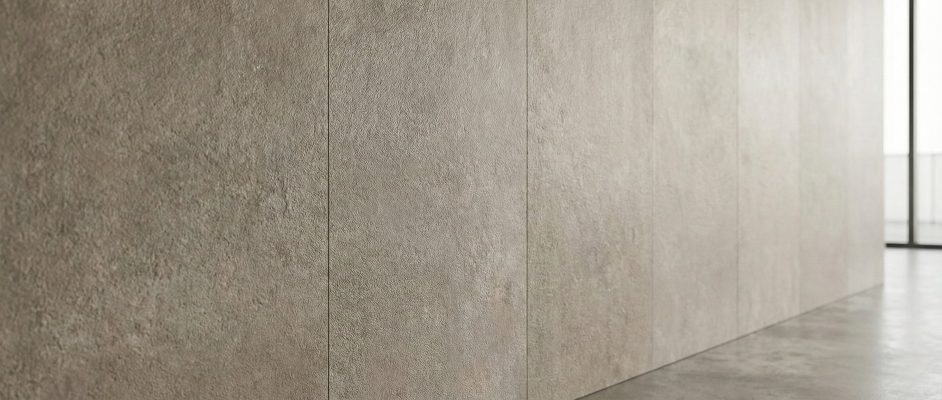 Beige Double Tile Panels Authentic Grout Lines