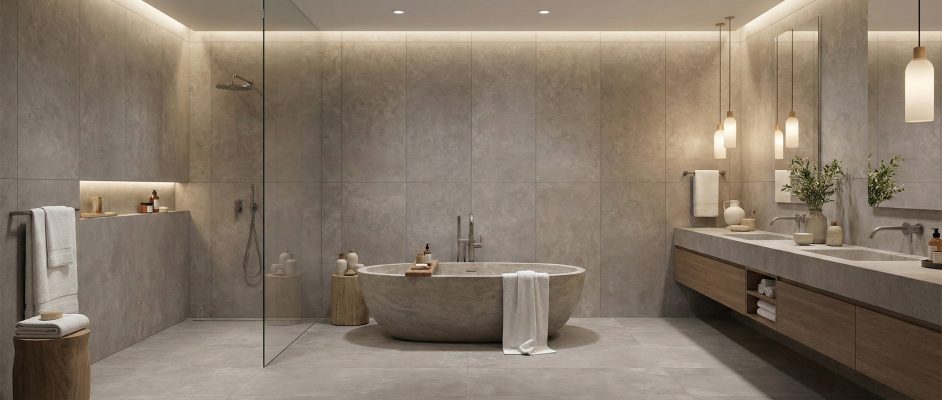 Beige Double Tile Panels The Practical Choice