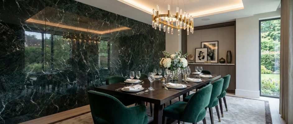 Dining Room Wall Panels High Gloss Marble