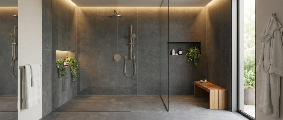 Grey Double Tile Panels Fast Track Tiling