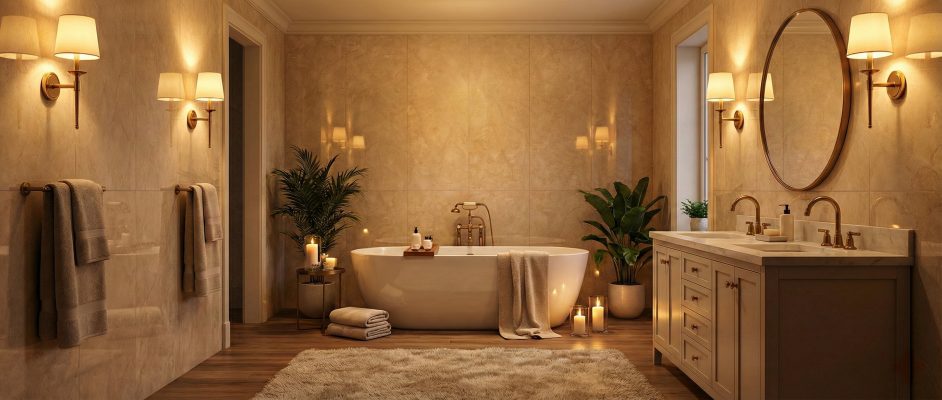 High Gloss Marble Double Tile Panels Warm To The Touch