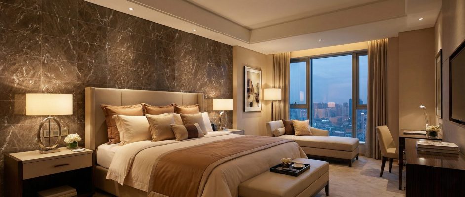 Hotel Wall Panels Bedroom Marble