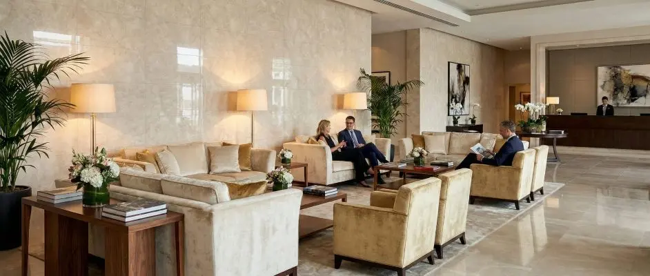 Hotel Wall Panels Lobby High Gloss