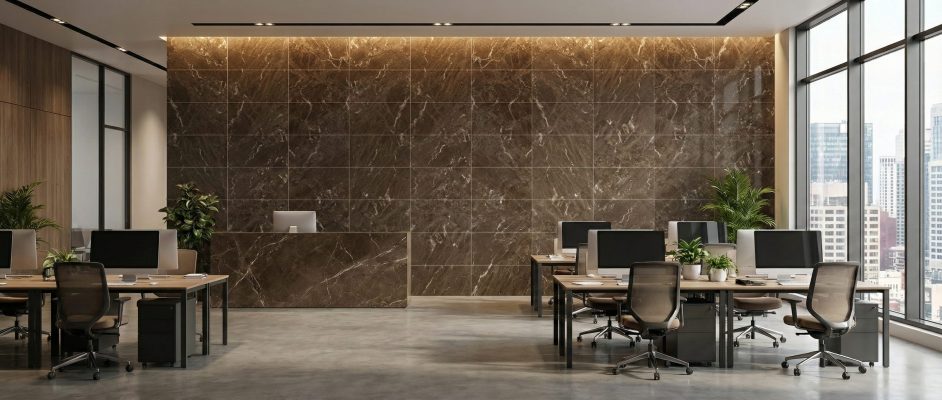 Office Wall Panels Marble High Gloss