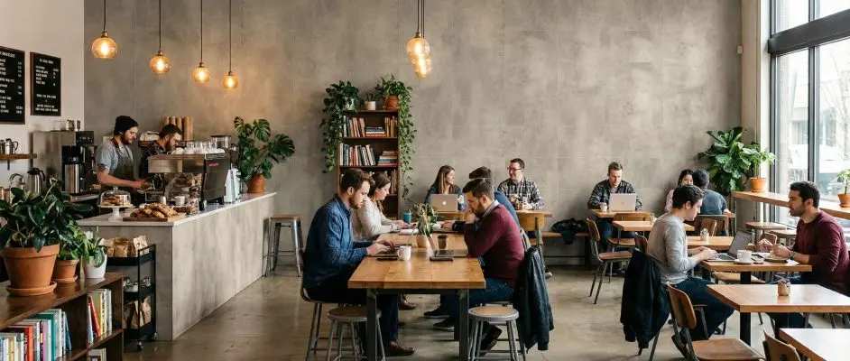 Restaurants And Café Wall Panels Multi Beige