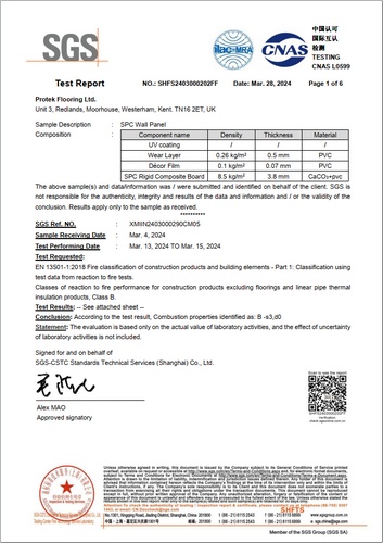 Spc Wall Panel Reaction To Fire