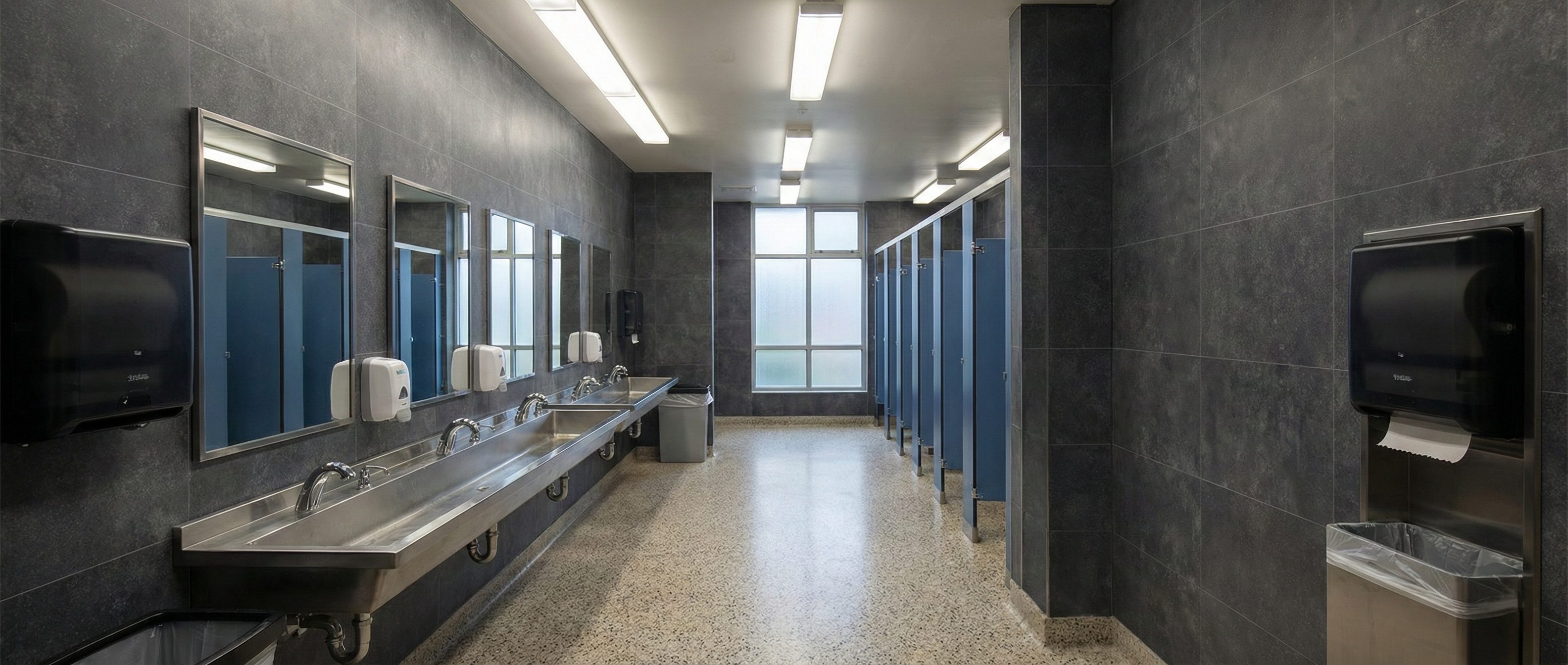 School Wall Panels Bathroom Multi