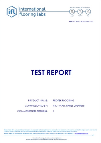 Test Result Beige Panels