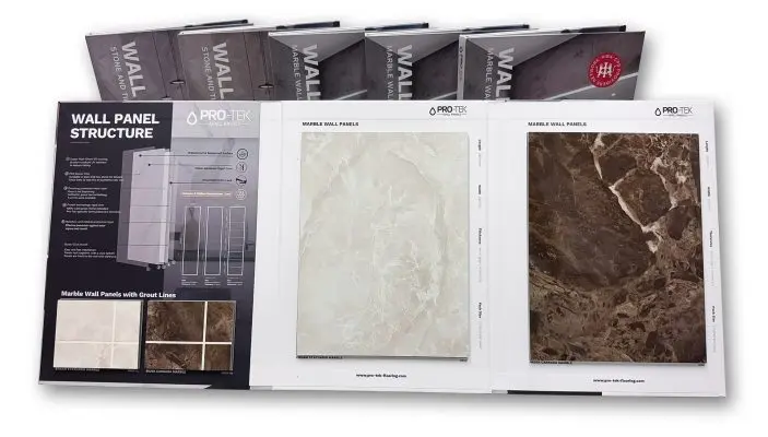 Sample Book Brown White Marble