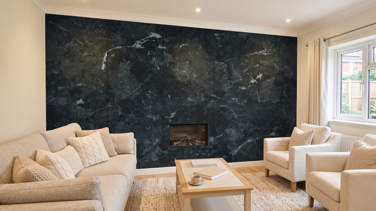 Black Wall Panels Room Set 1