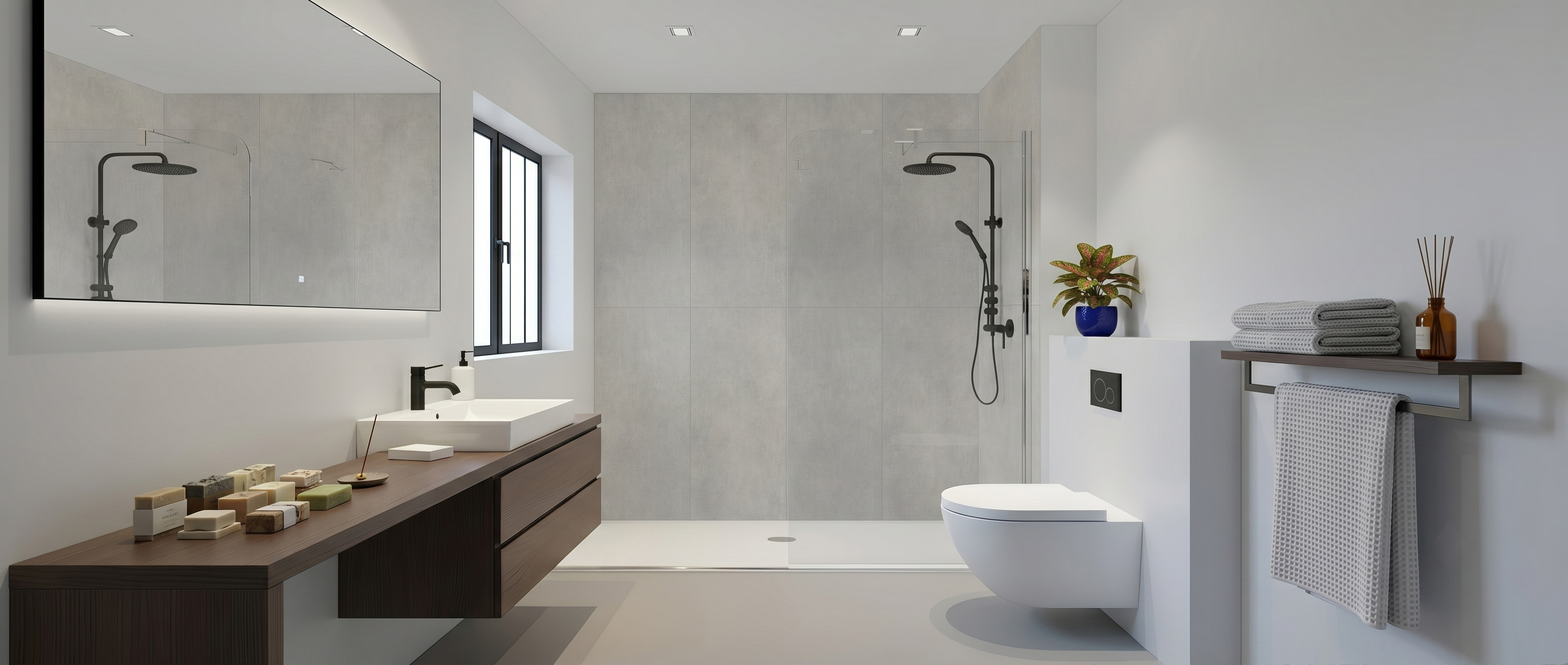 Venezia Grey Double Tile Wall Panel Spc Pro Tek™