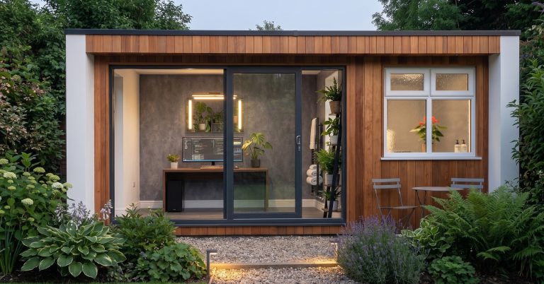 Wall Panels in Leeds: Fast Feature Walls for Modern Garden Offices by George Burrows