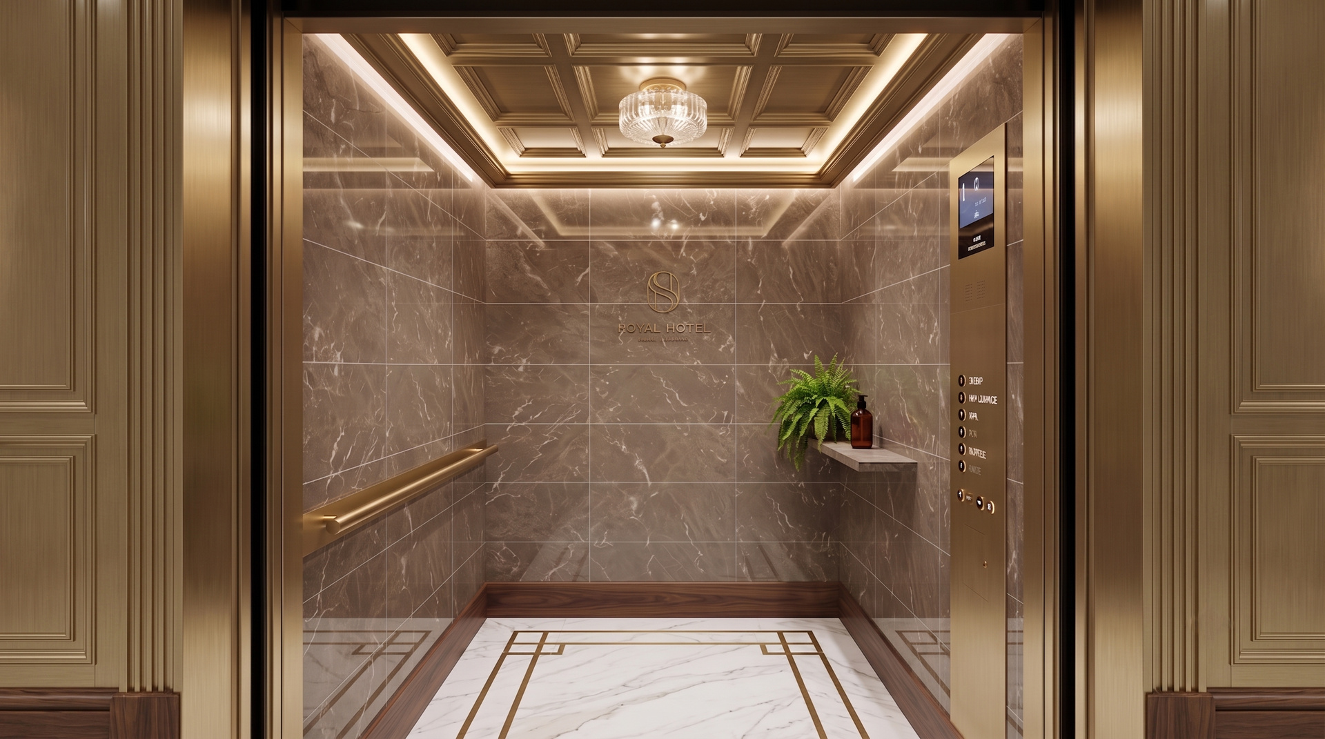 Wall Panels in London: Elevator Refurbishment for a Central London Hotel by Arthur Vance