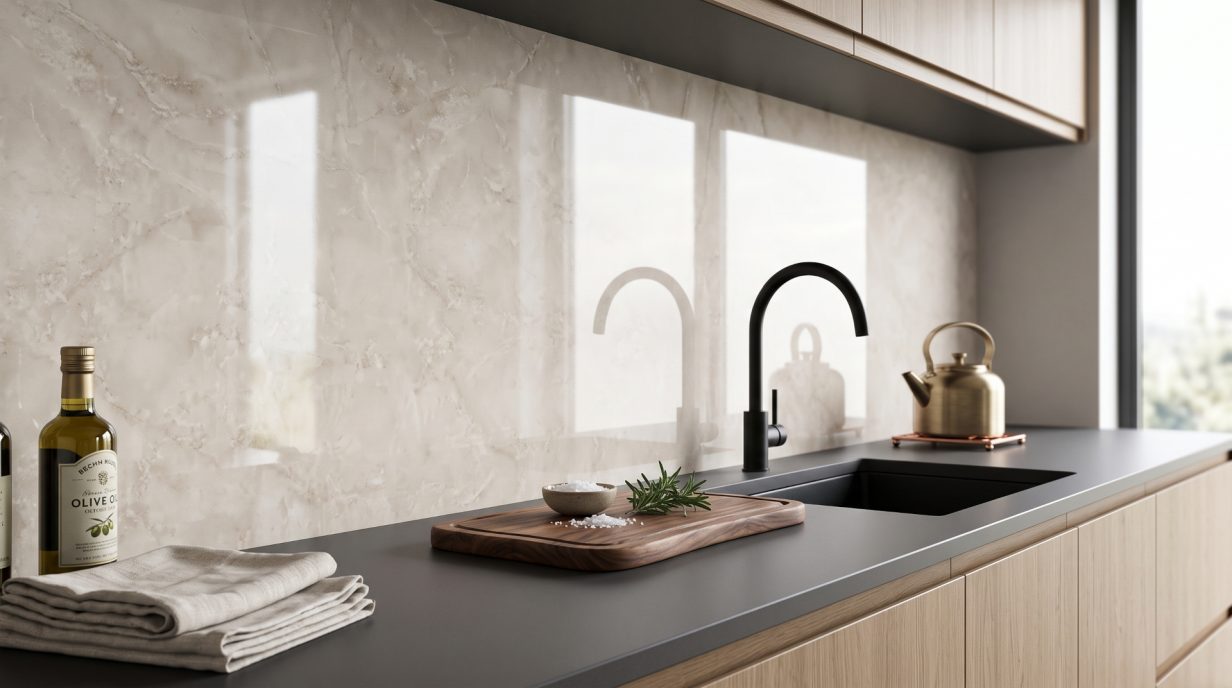 Pro Tek Spc Wall Panels As Kitchen Splashbacks
