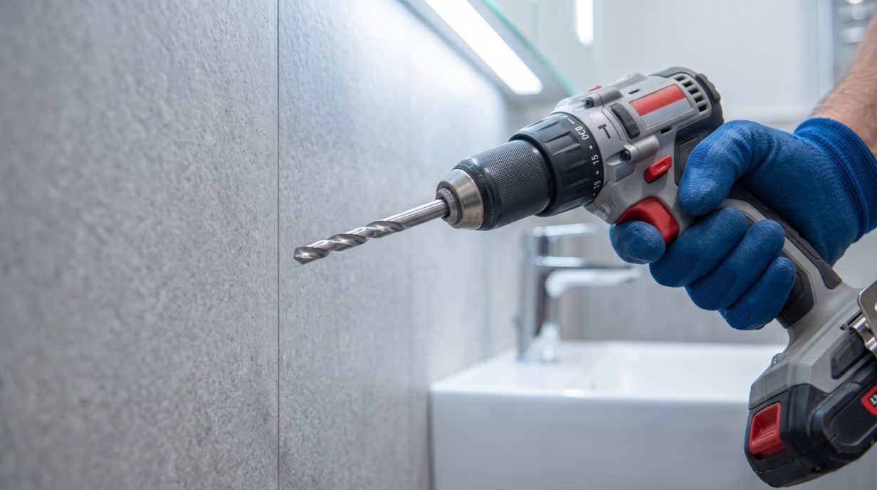 Drilling Through Wall Panels