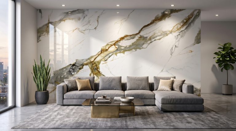 Feature Wall Marble Effect Wall Panels